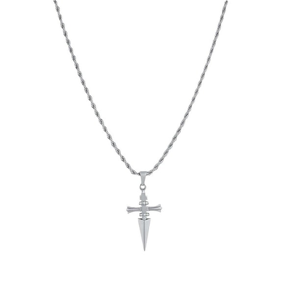 Unique Men's Jewelry Stainless Steel Pendant Chain Necklace Fashion Accessories Stylish Festival Jewelry