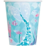 Unique Mermaid 9 oz Cups 8pc