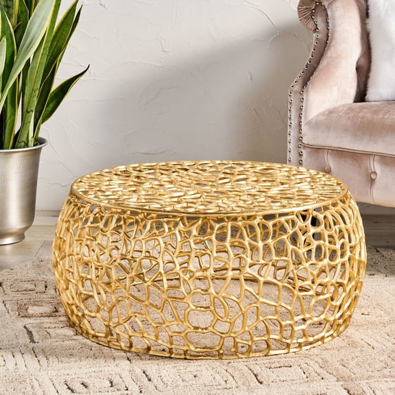 Unique Mesh and Aluminum Frame - Transform Your Space with a Lightweight, Rust - Resistant Coffee Table