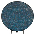 thumbnail image 1 of Unique Metal Blue Mosaic Platter With Easel, 1 of 2