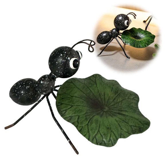 Unique Metal Craft Ant Yard Decor, Outdoor Garden Metal Ants Decors, Garden Yard Art Sculptures Animal Ornament, Multipurpose Crafts for Indoor Desktop & Outdoor Gardens