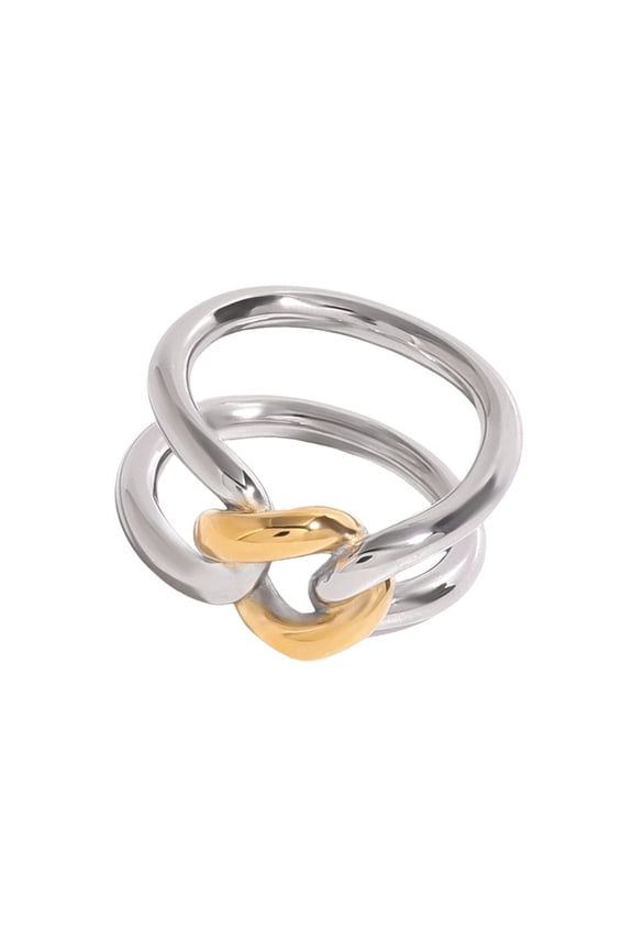 Unique Metal Ring Modern Unisex Jewelry Stainless Steel Hollow Finger Rings
