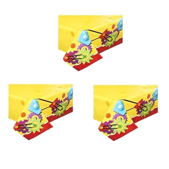 Unique Mickey Mouse Rectangular Printed Plastic Table Covers 3ct for Birthday Parties 54X84 Inch