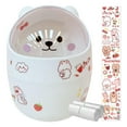 thumbnail image 1 of Unique Mini Trash Can with Lid Home Bedroom Room Small Garbage Trash Bin Wastebasket Bathroom Countertop Office kids, 1 of 7