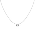 thumbnail image 1 of Unique Moments 0.25 ct Lab Grown Diamond Emerald Pendant Necklace for Women 10K White Gold, 1 of 4