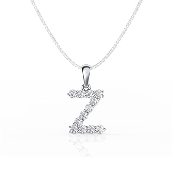 Unique Moments 0.40 Ctw Round Cut Lab Grown Diamond Z Letter Intial ...