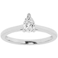 thumbnail image 1 of Unique Moments 0.50 Carat Lab Grown Pear Solitaire Diamond Engagement Ring 10K White Gold, 1 of 6
