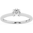 thumbnail image 1 of Unique Moments 0.50 Carat Solitaire 4-Prong Lab Grown Diamond Engagement Ring 10K White Gold, 1 of 6