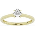 thumbnail image 1 of Unique Moments 0.50 Carat Solitaire 4-Prong Lab Grown Diamond Engagement Ring 10K Yellow Gold, 1 of 6
