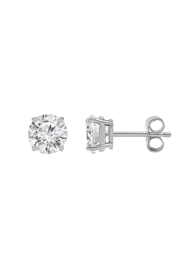 Unique Moments 0.50 Ctw Lab Grown Diamond Stud Earring Sterling Silver