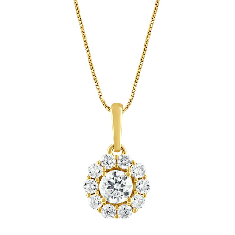 gold simple halo rollerball necklace (various options)