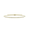 thumbnail image 1 of Unique Moments 0.50 ct Lab Grown Emerald Cut Diamond Tennis Bolo Bracelet for Women 10K Yellow Gold, 1 of 4