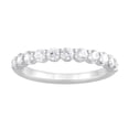 thumbnail image 1 of Unique Moments 0.75 ct Round Lab Grown Diamond Half Eternity Ring Women's Stackable Wedding Band Ring 10KT White Gold, 1 of 5