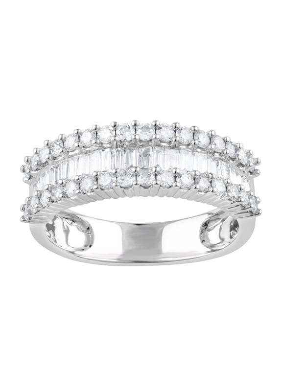 1.00 Ct Lab Grown Diamond Ring in 925 Silver for Women (HI-SI/I1) for Women