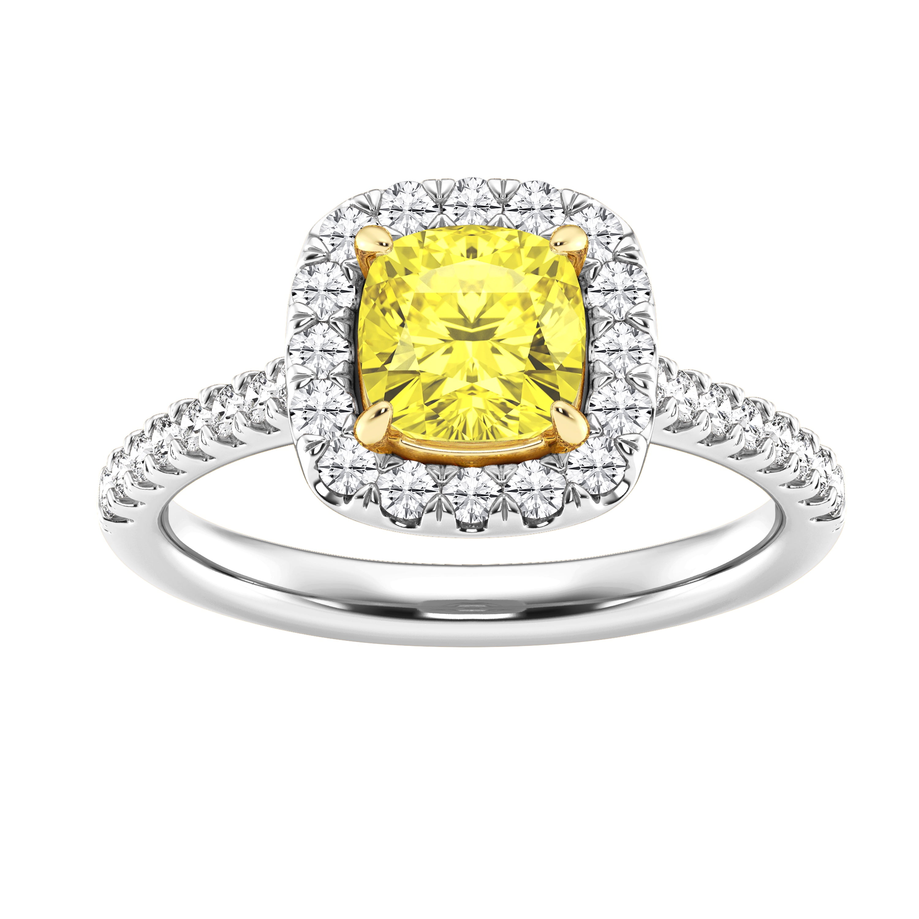 Unique Moments 1.00 Ct Round Lab Grown Diamond Ring in 10K for Women (HI-SI/I1 ) for Women