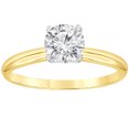 thumbnail image 1 of Unique Moments 1.00 ct Lab Grown Diamond Solitaire Ring in 14K Yellow Gold (H, SI2), 1 of 9