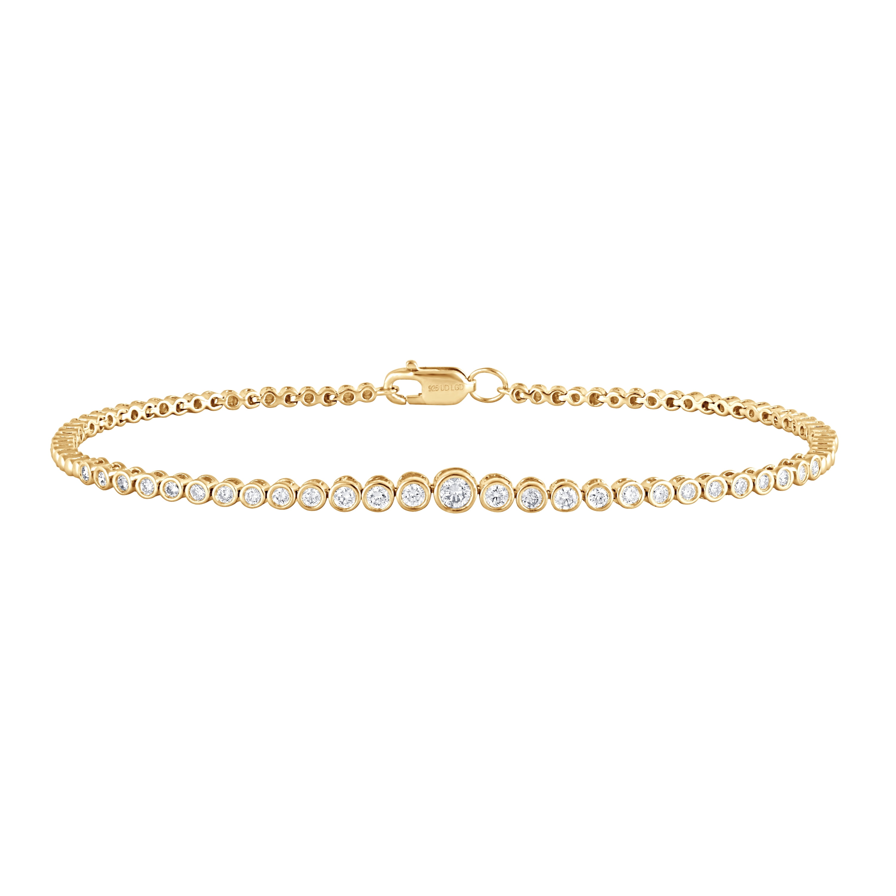 Unique Moments 1/2 Ct Round Lab Grown Diamond Chain Bracelet