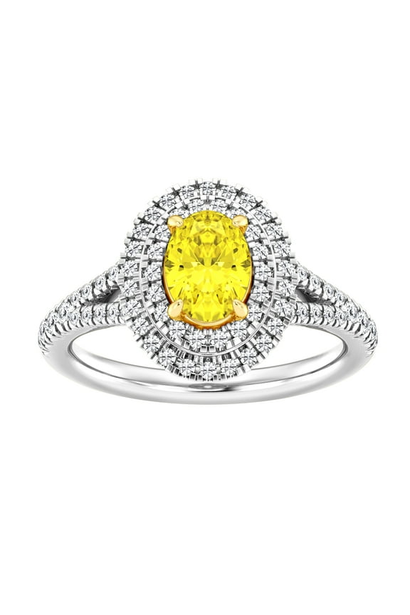 1.20 Ct Round Lab Grown Diamond Ring in 10K for Women (HI-SI/I1) for Women