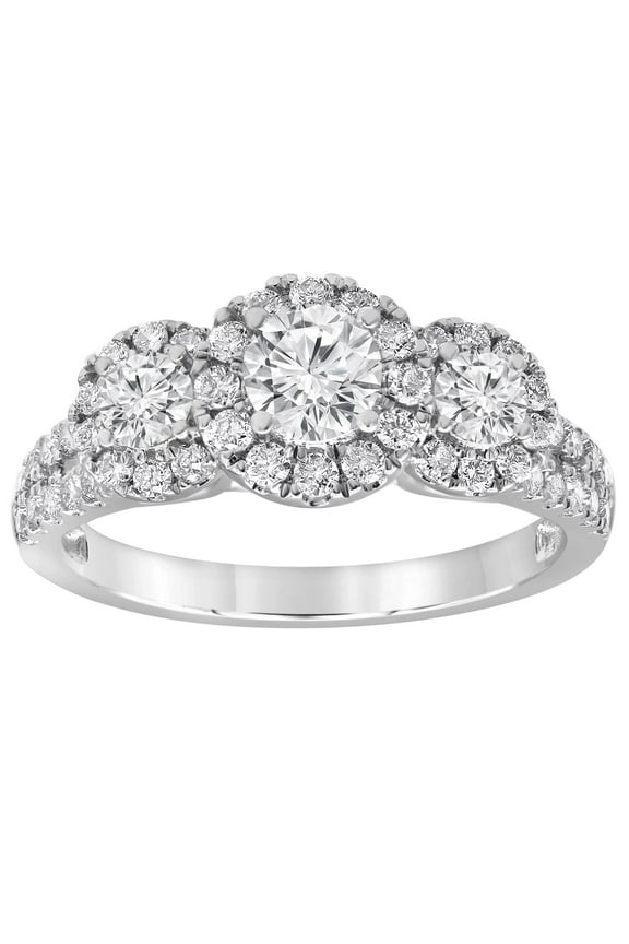Unique Moments 1.25 ct Lab Grown Diamond Engagement Ring in 14K White Gold