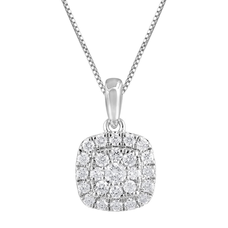 Unique Moments 1/3 Ct Lab-Grown Diamonds Cluster Pendant Necklace