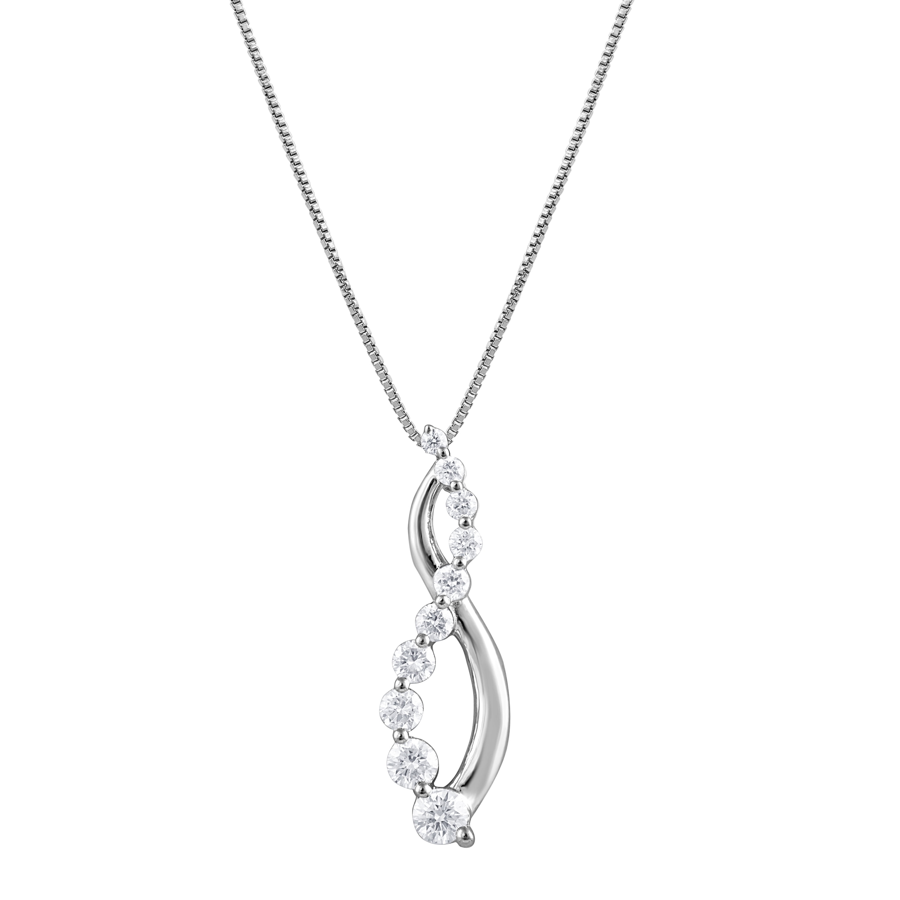 sickfumedot☆Ice 1 Necklace Unique Moments 1/4 Ct Lab Grown Diamond Journey Pendant
