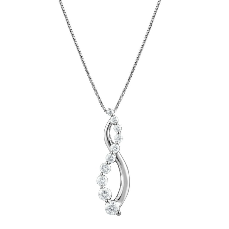 Unique Moments 1/4 Ct Lab Grown Diamond Journey Pendant