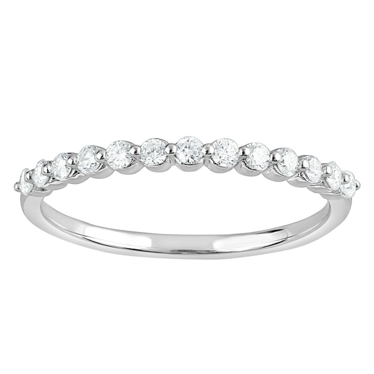 Unique Moments 1 4 ct Round Cut Lab Grown Diamond Half Eternity
