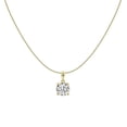 thumbnail image 1 of Unique Moments 1.50 ct Lab Grown Round Diamond Solitaire Pendant Necklace for Women 14K Yellow Gold, 1 of 4