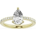 thumbnail image 1 of Unique Moments 1.5ct Lab Grown Pear Diamond Solitaire Engagement Ring 10K Yellow Gold, 1 of 5