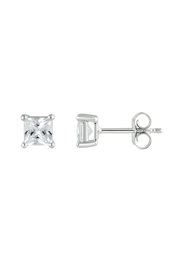 1 Ct Lab Grown Diamond Solitaire Stud Earrings 10K White Gold for Women