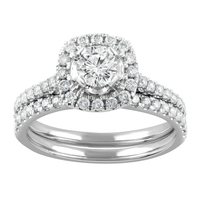 LADIES BRIDAL SET 1.00CT ROUND DIAMOND 14K WHITE GOLD (SI QUALITY) LADIES BRIDAL SET 1.00CT ROUND DIAMOND 14K WHITE GOLD (SI QUALITY)