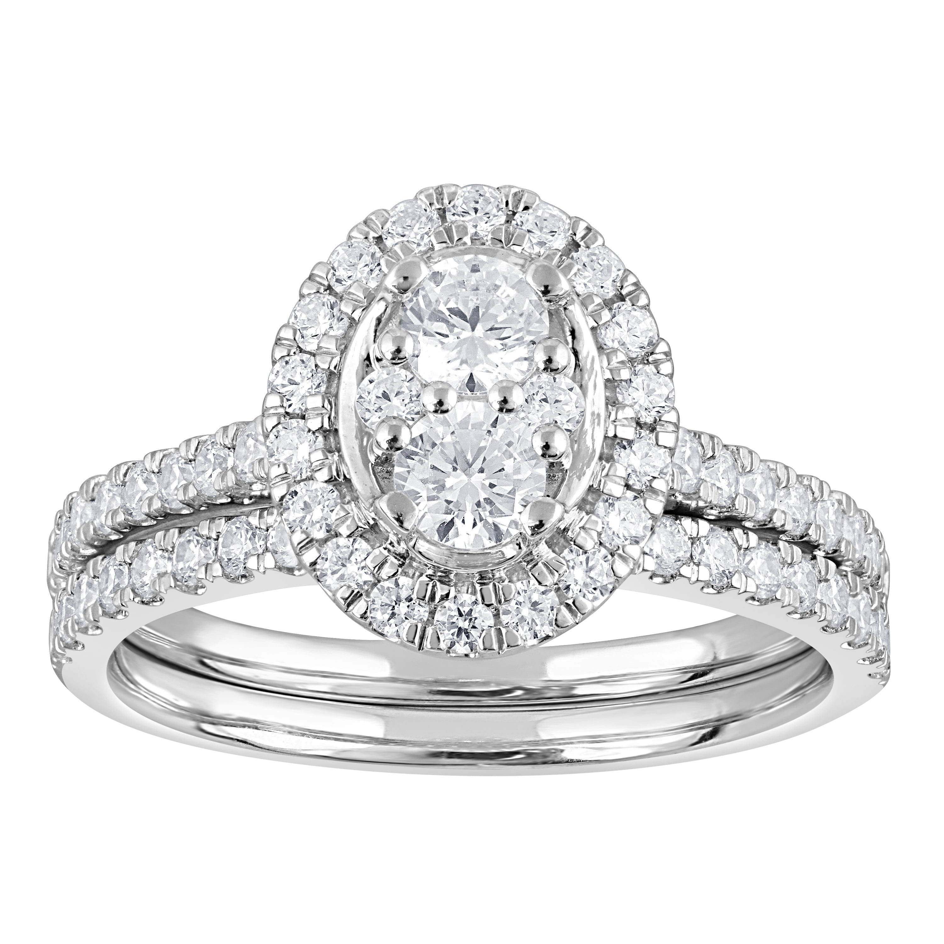 Unique Moments Ct Round Cut Lab Grown Diamond Wedding Ring Set