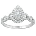 thumbnail image 1 of Unique Moments 1 ct Lab Grown Diamond Double Halo Pear Engagement Ring in 10K White Gold, 1 of 1