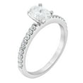 thumbnail image 1 of Unique Moments 1 ct Oval Lab Grown Diamond Engagement Ring 14K White Gold, 1 of 5