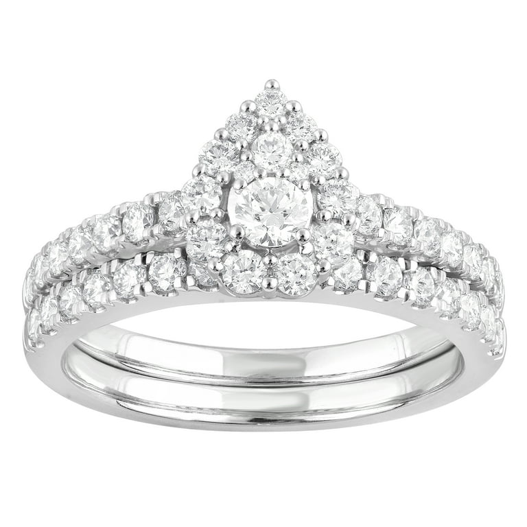 LADIES BRIDAL SET 1.00CT ROUND DIAMOND 14K WHITE GOLD (SI QUALITY) LADIES BRIDAL SET 1.00CT ROUND DIAMOND 14K WHITE GOLD (SI QUALITY)