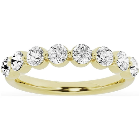 Unique Moments 1Ct Diamond Wedding Ring Stackable Womens Anniversary Band 14K Yellow Gold