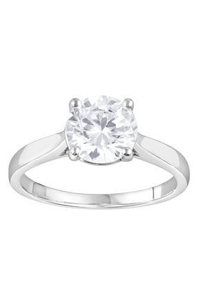 2.00 Ct Round Lab Grown Diamond Ring in 10K for Women (HI-SI/I1 ) for Women