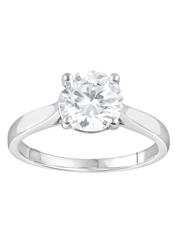 2.00 Ct Round Lab Grown Diamond Ring in 10K for Women (HI-SI/I1 ) for Women