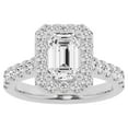 thumbnail image 1 of Unique Moments 2.5 ct Lab Grown Halo Radiant Shape Diamond Engagement Ring 14K White Gold, 1 of 6