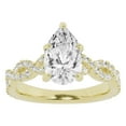 thumbnail image 1 of Unique Moments 2.50 ct Lab Grown Pear Diamond Infinity Solitaire Engagement Ring 10K Yellow Gold, 1 of 5