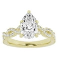 thumbnail image 1 of Unique Moments 2.50 ct Lab Grown Pear Diamond Infinity Solitaire Engagement Ring 14K Yellow Gold, 1 of 6