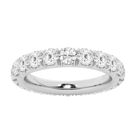 Unique Moments 2 ct Lab Grown Diamond Eternity Band in 14K White Gold