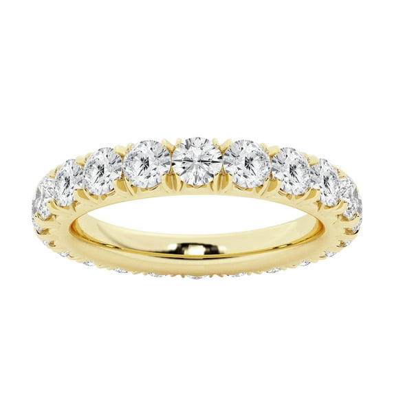 Unique Moments 2 ct Lab Grown Diamond Eternity Band in 14K Yellow Gold