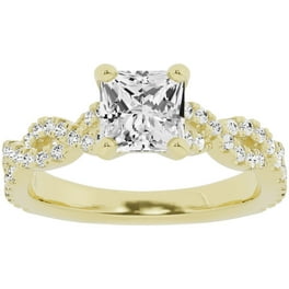 Free Shipping 1 2 Carat T.W. Princess Cut Diamond Melody Women s Engagement Ring in 10k White Gold by Keepsake Walmart