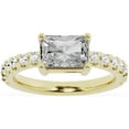 thumbnail image 1 of Unique Moments 2 ct Lab Grown Radiant Cut Diamond Engagement Solitaire Ring 10K Yellow Gold, 1 of 5