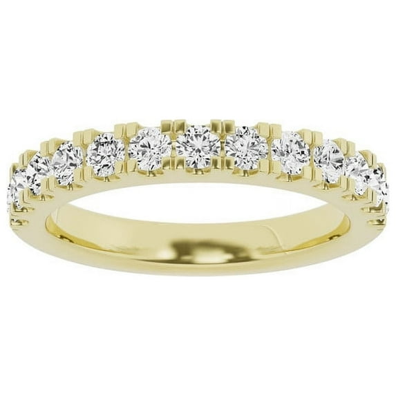 Unique Moments 3/4 Carat Lab Grown Round-Cut Diamond Wedding Band in 14K Yellow Gold
