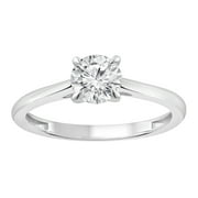 UNIQUE MOMENTS 3/4 Ct Round Lab Grown Diamond Solitaire Engagement Ring in 10K White Gold for Women (J, SI-I1)