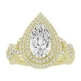 thumbnail image 1 of Unique Moments 3ct Lab Grown Pear Cut Diamond Engagement Ring 10K Yellow Gold, 1 of 5