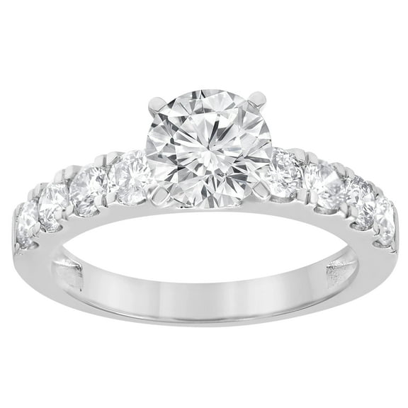 Unique Moments IGI Certified 1 Ctw Lab Grown Diamond Engagement Ring 14K White Gold (F-G,VS2)