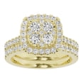 thumbnail image 1 of Unique Moments Lab Grown 1.50 Carat Diamond Cushion Bridal Set, Engagement Ring for Women 10K Yellow Gold, 1 of 5